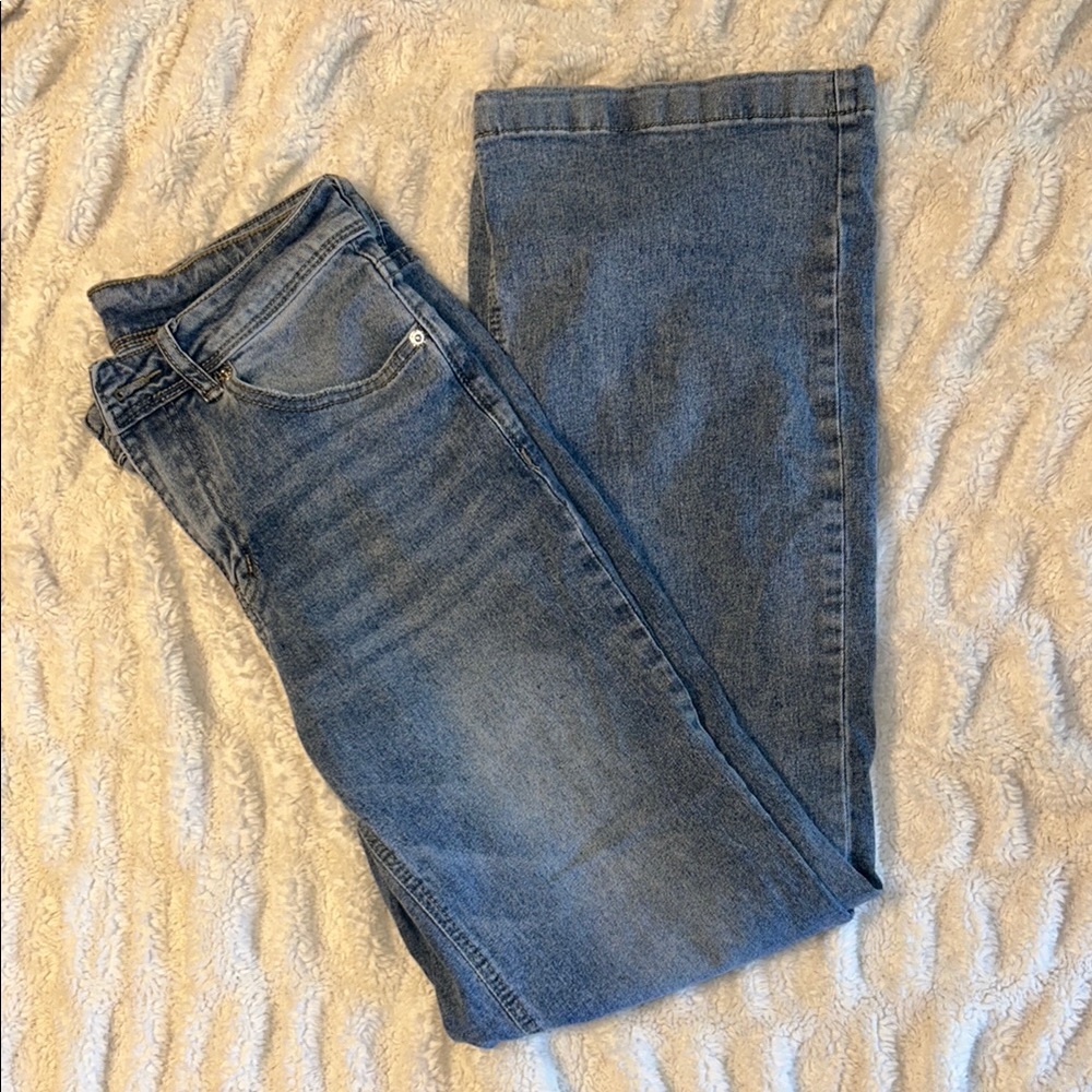 Wide Leg Blue Women's Jeans